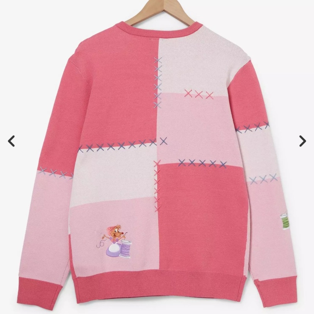 Disney Pink Patchwork Sweater - image 5